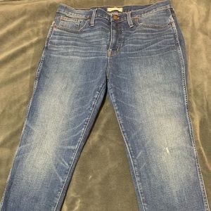Madewell size 32, 10 inch high rise skinny crop